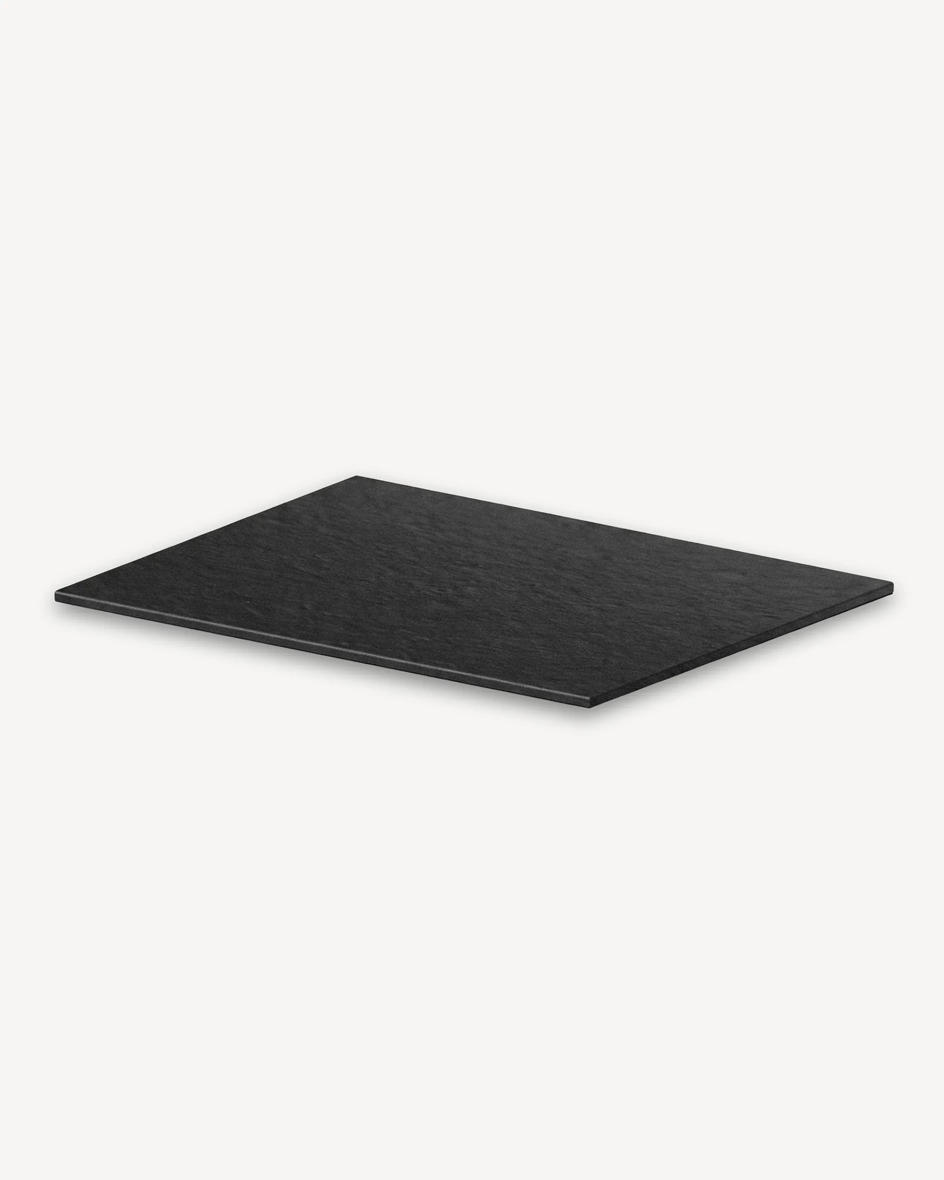 Vassoio nero effetto ardesia per modulo Classic PILOTIS, packshot isolato su fondo bianco