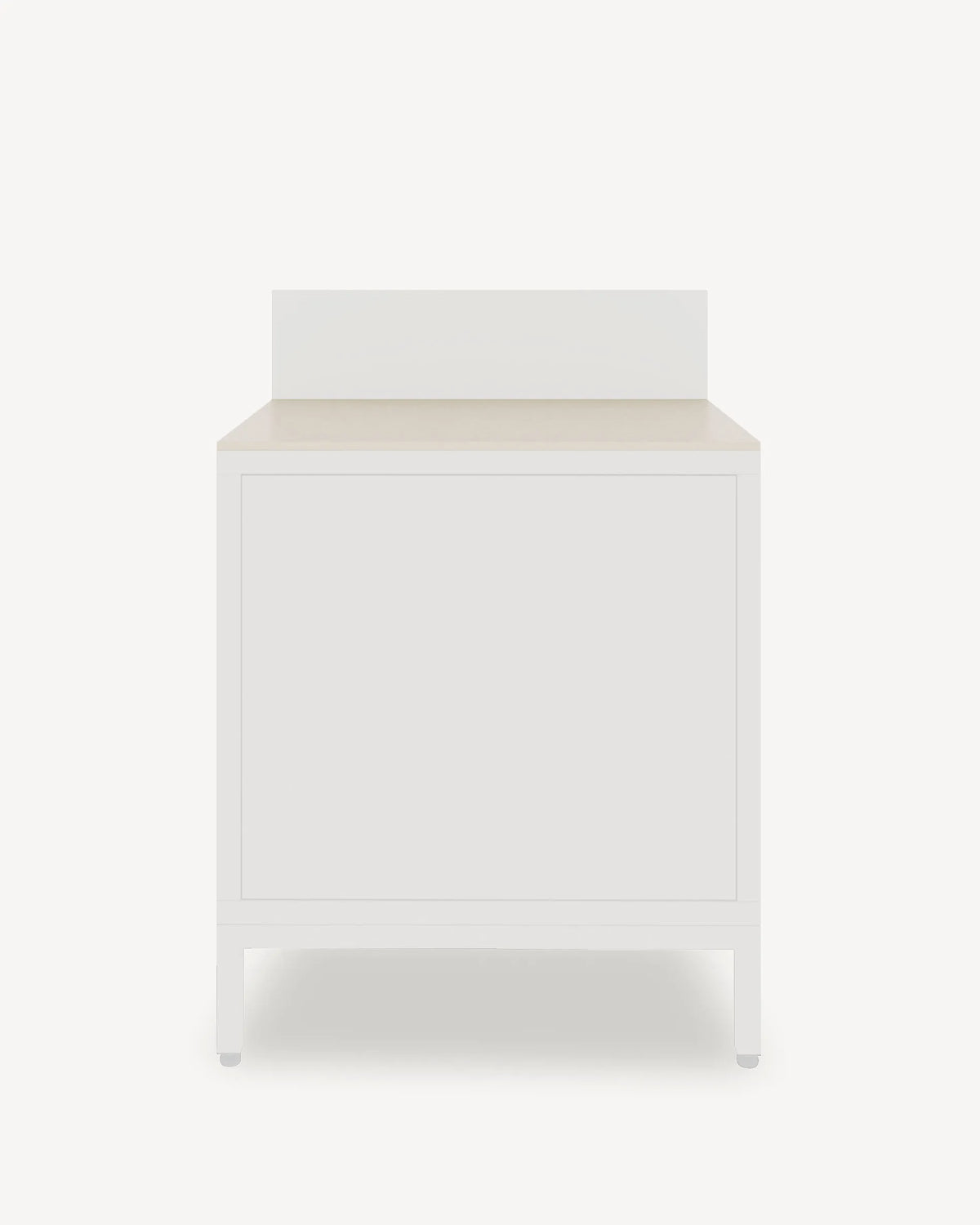 Modulo PILOTIS Classic con ripiano e frontale beige crema, packshot su sfondo bianco