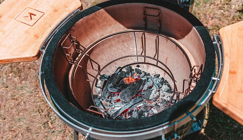 Interno della vasca del kamado