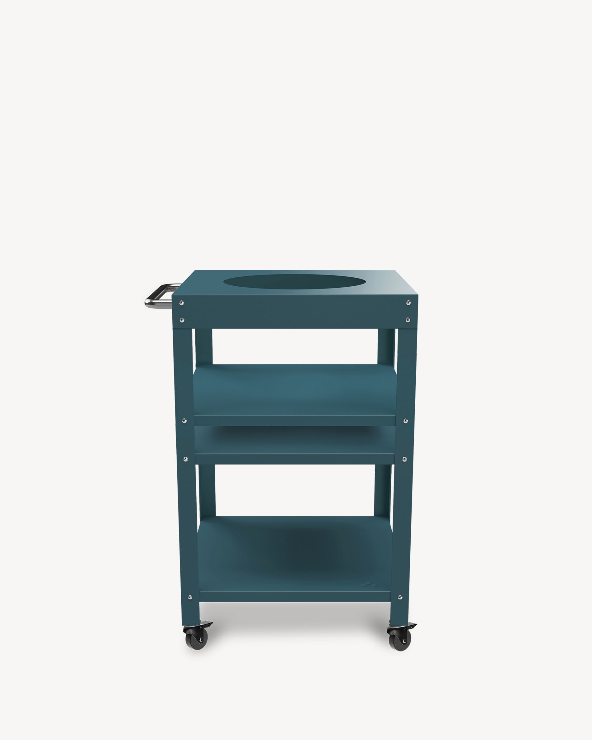 Carrello in metallo blu oceano per Little Kokko 13''