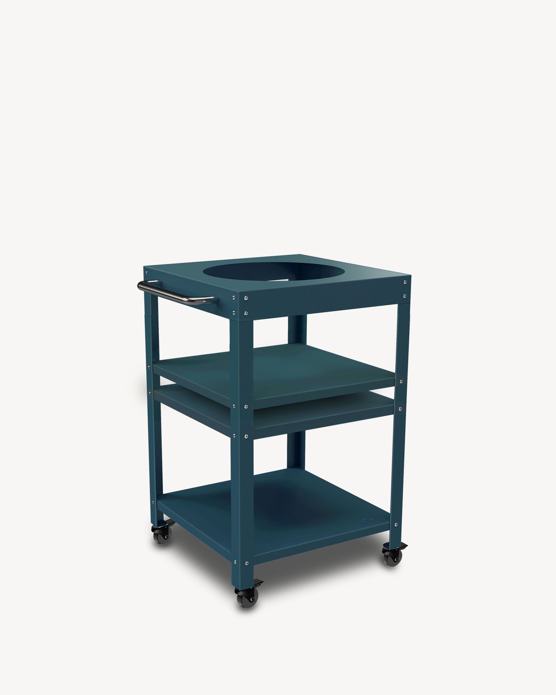 Carrello in metallo blu oceano per Little Kokko 13''