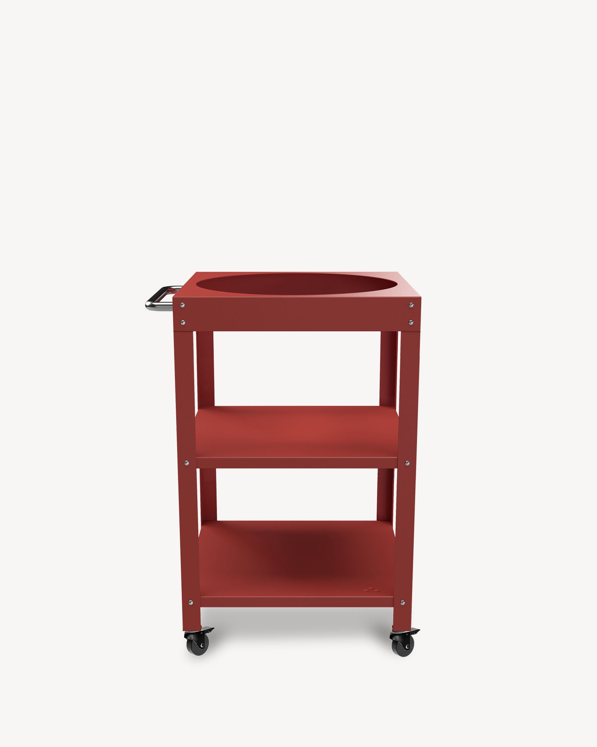 Carrello in metallo rosso per Kokko L 18''