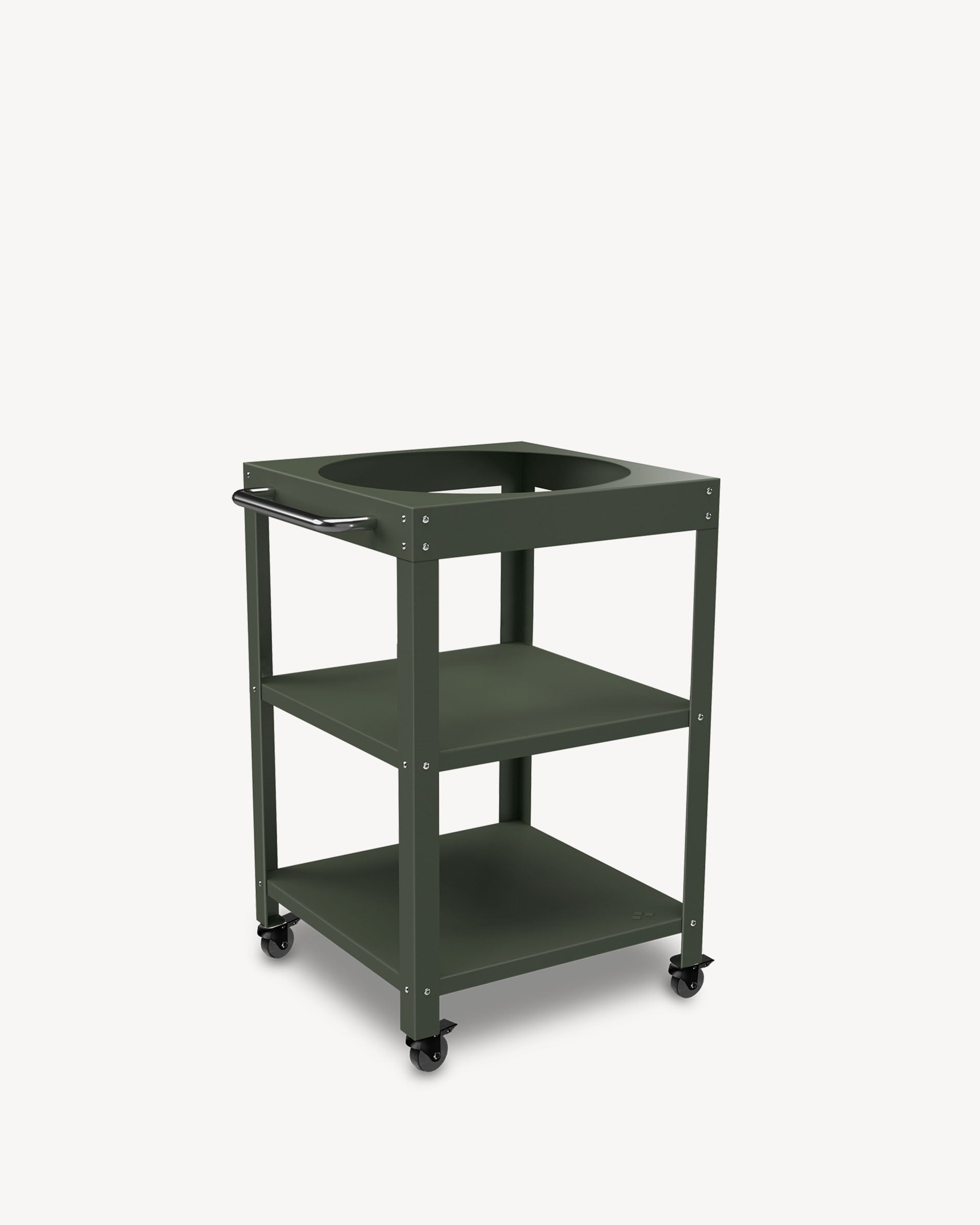 Carrello in metallo verde oliva per Kokko L 18''