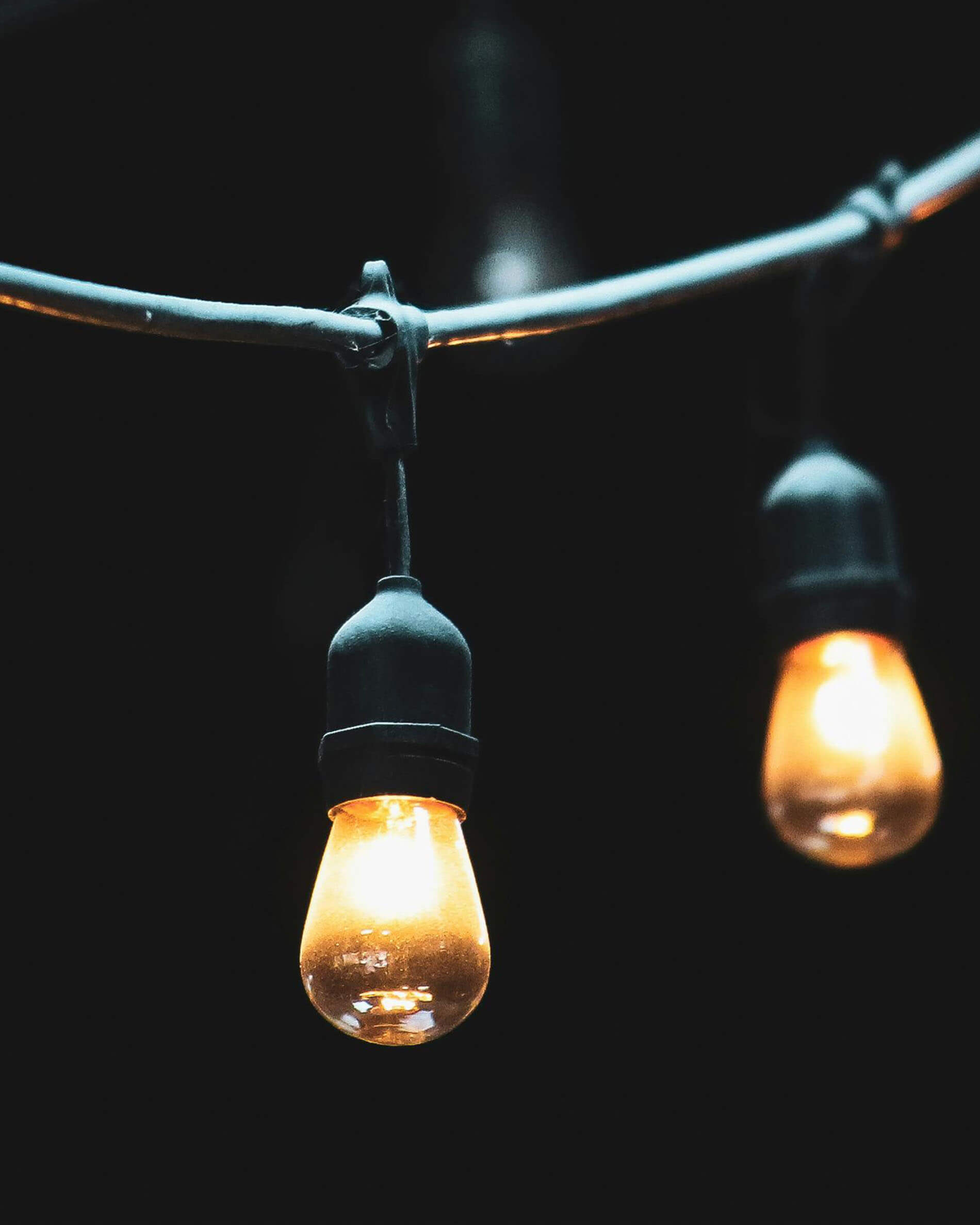 Ghirlanda a goccia con filamento