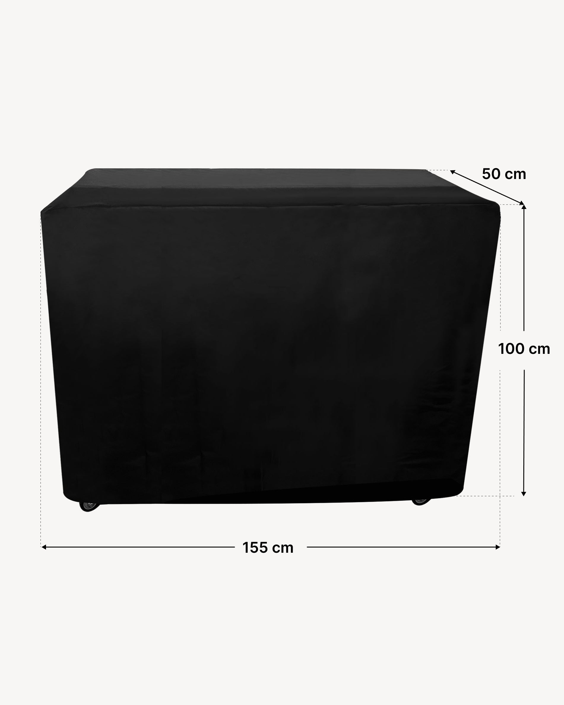 Dimensioni copertura carrello 50x155