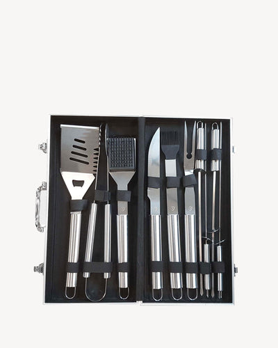 Valigetta con 10 utensili in acciaio inox
