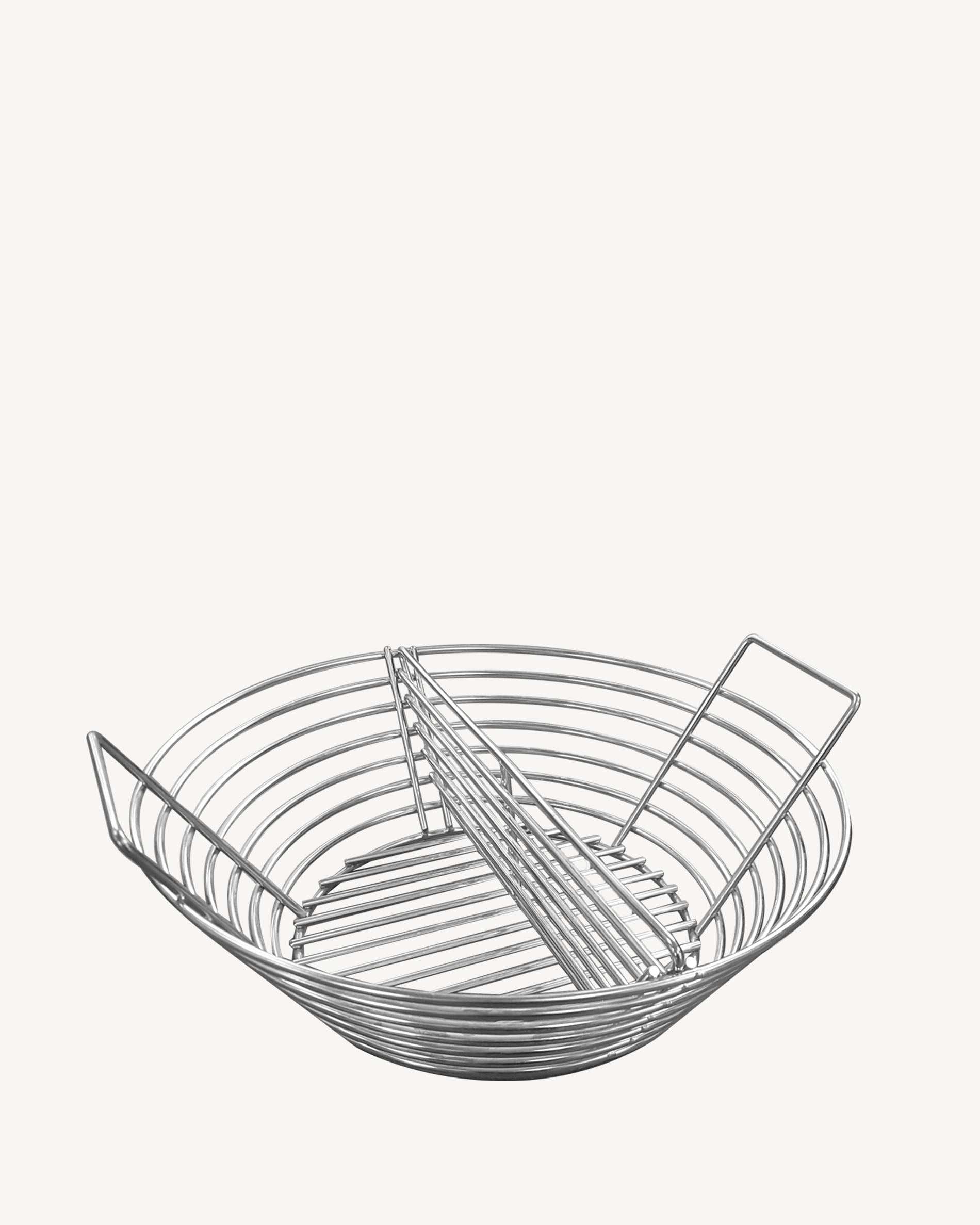 Cestello in acciaio inox per carbone