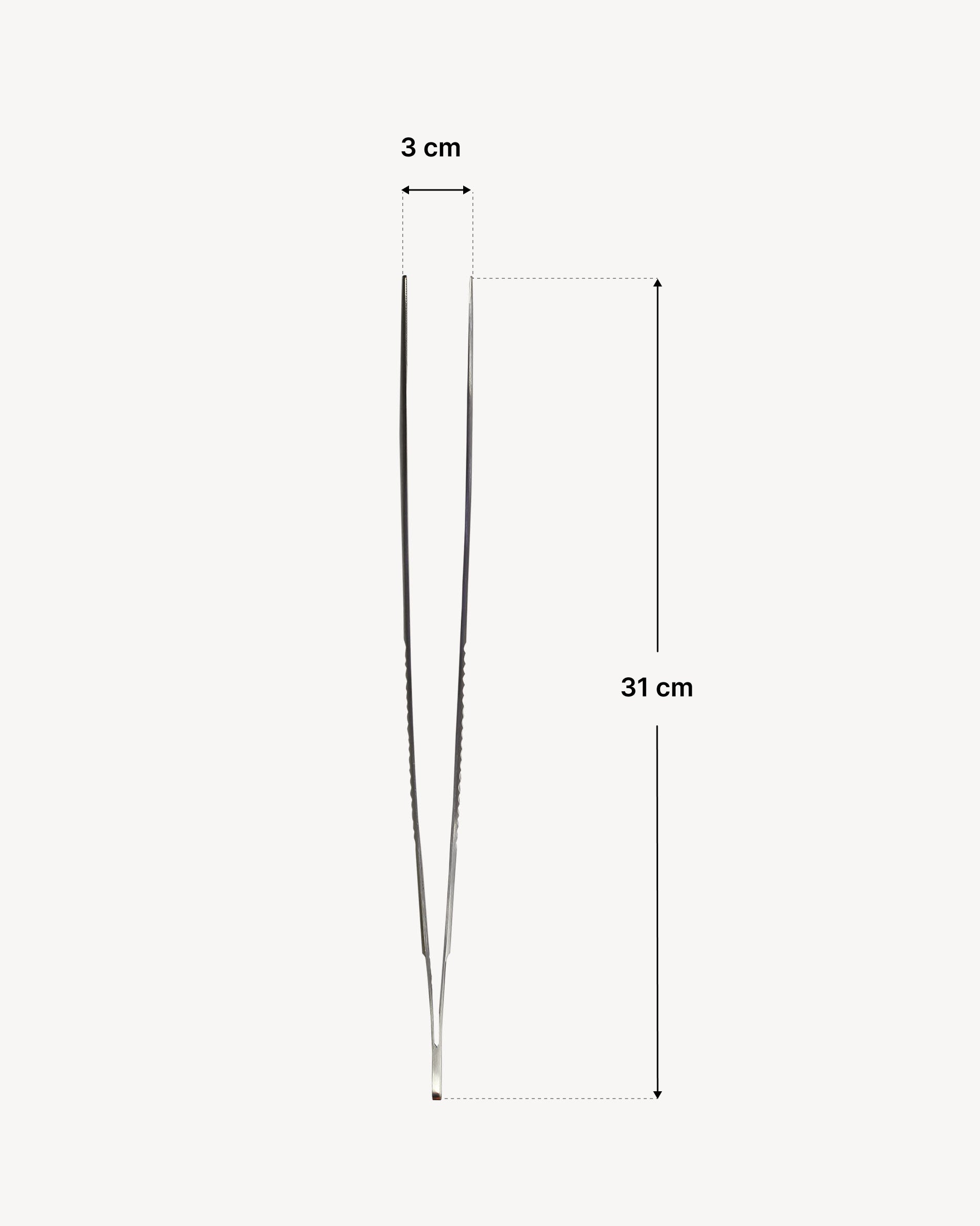 Dimensioni pinza in acciaio inox