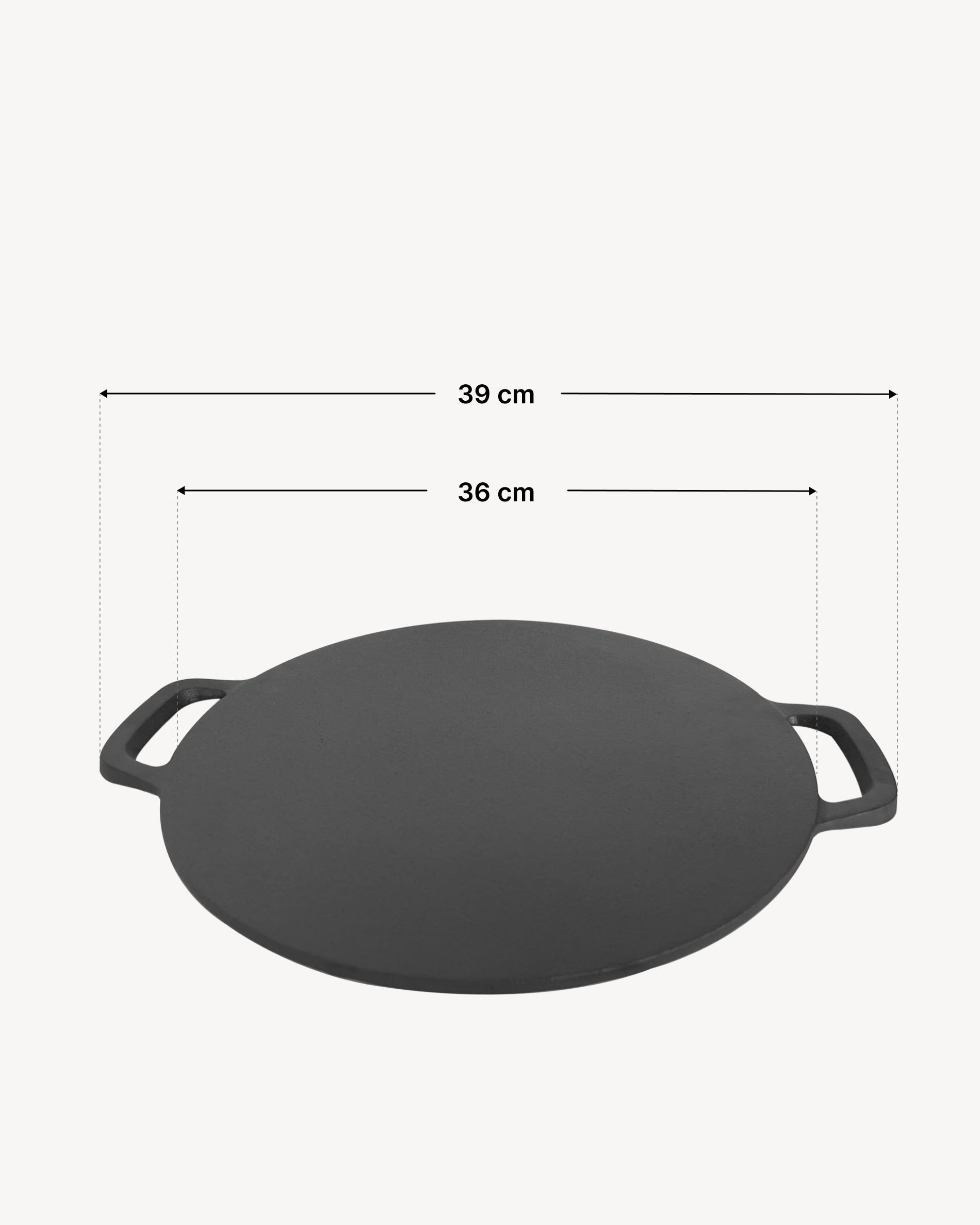 Dimensioni piastra liscia in ghisa