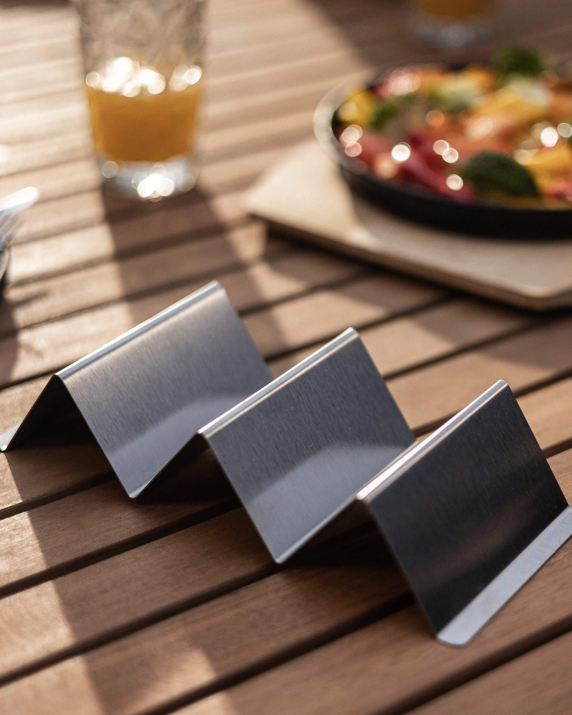 Supporto per tacos in acciaio inox